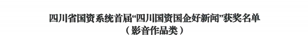 四川省尊龙集团官网集团荣获首届“四川国资国企好新闻”银铜两奖
